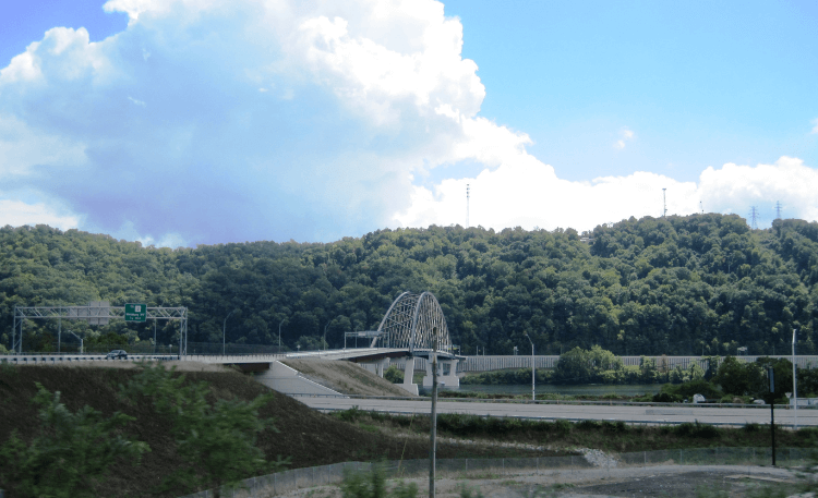 Bridge in Wellsburg across Ohio River
